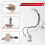 Guitar Wiring Harness Prewired Two Pickup 500K Pots 3-Way Toggle  Silver 2