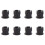 100 Pieces Black Plastic 5mm LED Clip Holder Display Panel Mount Cases 3