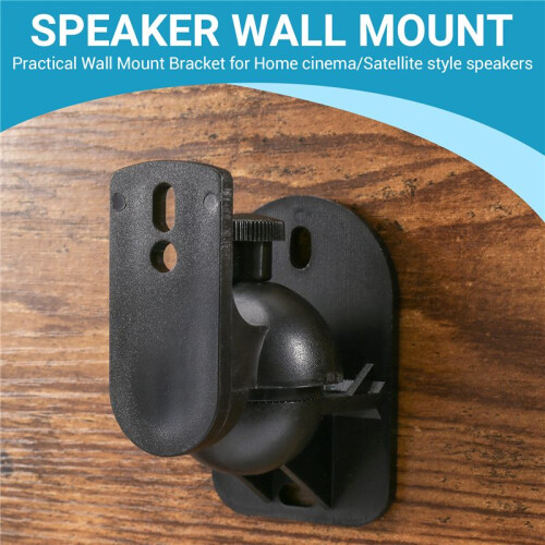 4PCS Universal Speaker Wall Mount Bracket Ceiling Stand Clamp with Adjustable Swivel and Tilt Angle Rotation 1