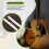6 String Acoustic Bone Bridge Guitar Slotted Saddle Guitar Parts(Pack of 2) 6