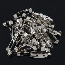 30 Brosche Bar Backs Sicherheitsnadeln Catch Findings Small 20Mm