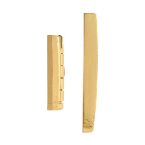 Brass 6 String Acoustic Guitar Bridge Nut and Saddle