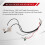 Guitar Wiring Harness Prewired Two Pickup 500K Pots 3-Way Toggle  Silver 6