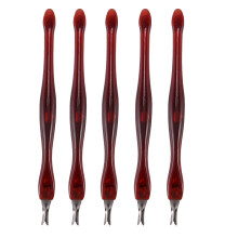 5pcs Tondeuse a fourche de peau morte Couteau a eplucher Dissolvant de cuticule Outil d'art des ongles Outil manucure pour ongles des femmes outil de