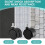 Set of 4 Screw in Caster Wheels - 2 with Lock Function 4