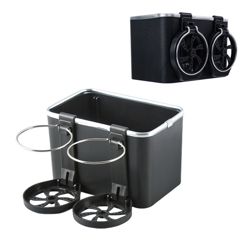 Seat Storage Box, Car Armrest Storage Box With Adjustable Strap Design And Foldable Cup Holders, Multifunctional Car Console Organizer For Tissue 9437117417765