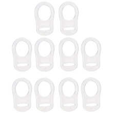 10 Stueck Taste Silikon Ring Schnullerhalter Mannequin Zange Adapter loeschen