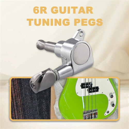 6pcs 6R Guitar Tuning Pegs Tuners Machine Heads for  Replacement 2