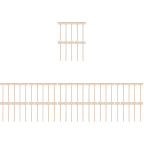 120Stk Beige Mini Holzhammer Kinder Mallets Spielerisch Sicher 2