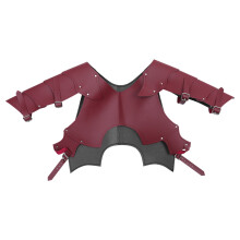 1Stk PU Leder Warrior Schulterrüstung Mittelalter Herren Cosplay