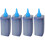 4Pcs Blue Whiteboard Ink Refill Bottles Practical Durable Pen Ink 4