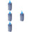 4Pcs Blue Whiteboard Ink Refill Bottles Practical Durable Pen Ink 7