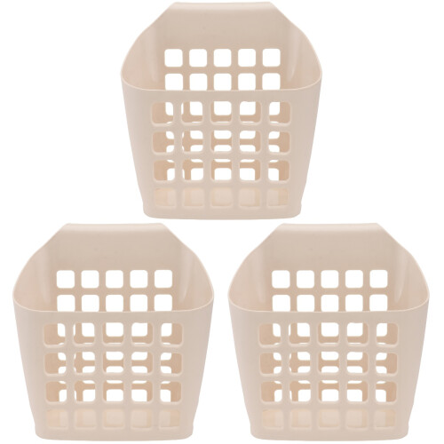 3Stk Kunststoff Hängender Futterhalter Und Kleintiere Beige 1