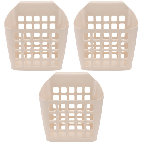 3Stk Kunststoff Hängender Futterhalter Und Kleintiere Beige 2
