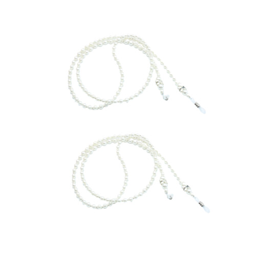 6Stk Weiße Eyeglasses Accessories Modische Kette Strap Haltbar