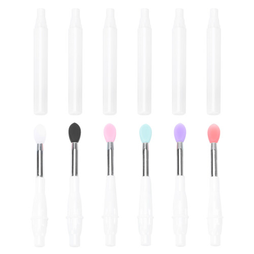 18Pièces Pinceaux Silicone Portables Pour Rouge À