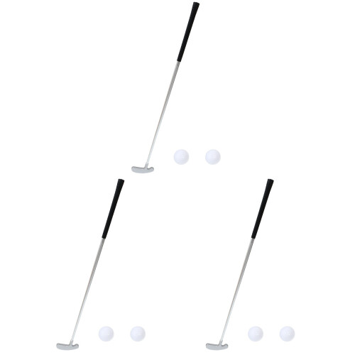 3Sets Zerlegbarer Golfs Putter Metall, Tragbar Für Golfs Training 1