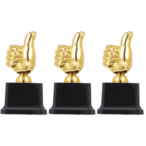 3Stk Kunststoff Trophäen Kinderbunte Mini Preise Für 1