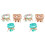 6Sets Kreative Boho Perlenarmbänder Hand Schmuck Farben 2