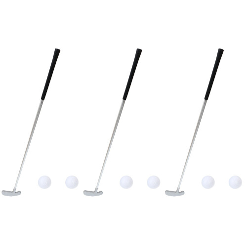 3Sets Zerlegbarer Golfs Putter Metall, Tragbar Für Golfs Training 2