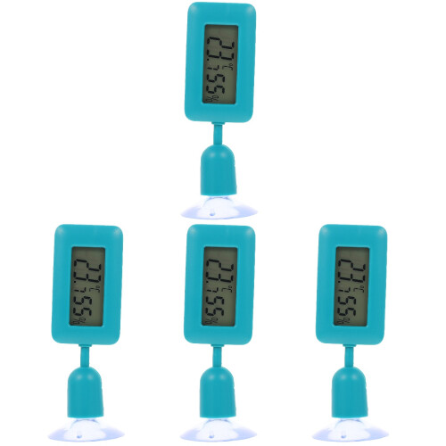 4Pièces Thermomètres Digital Reptile Vert Facile À Installer 1