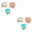 6Sets Kreative Boho Perlenarmbänder Hand Schmuck Farben 6