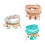 6Sets Kreative Boho Perlenarmbänder Hand Schmuck Farben 11