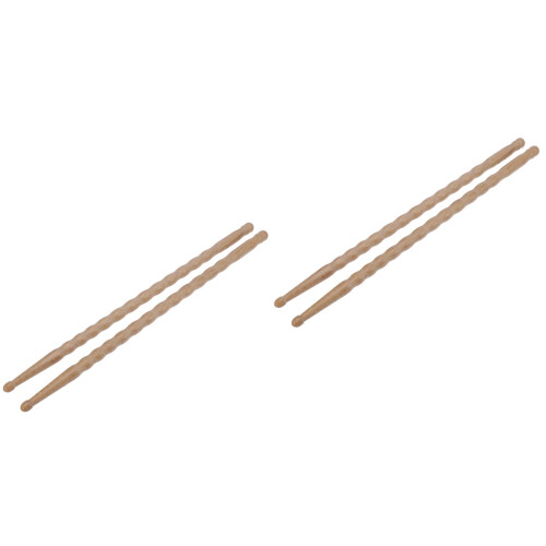 4Stk Bambus Drum Sticks Khaki Umweltfreundlich Mit Griff 2