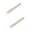 4Stk Bambus Drum Sticks Khaki Umweltfreundlich Mit Griff 6