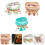 6Sets Kreative Boho Perlenarmbänder Hand Schmuck Farben 10