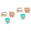 6Sets Kreative Boho Perlenarmbänder Hand Schmuck Farben 4