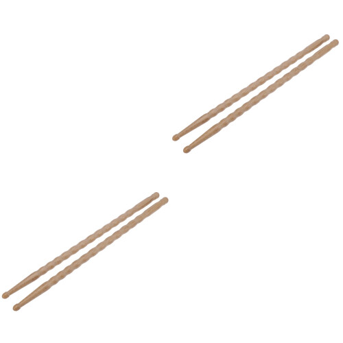 4Stk Bambus Drum Sticks Khaki Umweltfreundlich Mit Griff 1