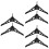 6Pièces Support Sapin Noir Design Élégant Fixation Stable 8