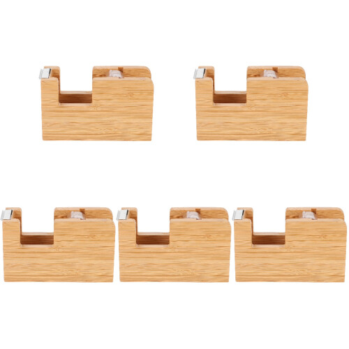 5Pièces Cutter Ruban Adhésif Portable École Bambou Kaki 2