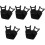 5Pièces Strap Main Tablet Fer Noir Confort Lecture Protection 5