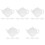 20Pcs Decorative White Ceramic Tea Bag Holders Snack Dip Kitchen Tray 5