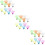 36Pièces Volants Badminton Multicolores Pour Usage Extérieur 10