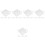 20Pcs Decorative White Ceramic Tea Bag Holders Snack Dip Kitchen Tray 6