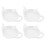 20Pcs Decorative White Ceramic Tea Bag Holders Snack Dip Kitchen Tray 2