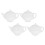 20Pcs Decorative White Ceramic Tea Bag Holders Snack Dip Kitchen Tray 3