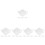 20Pcs Decorative White Ceramic Tea Bag Holders Snack Dip Kitchen Tray 7