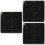 3Pcs Black Silverware Organizer Box with Lid for Kitchen Drawers 7