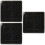 3Pcs Black Silverware Organizer Box with Lid for Kitchen Drawers 8