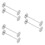 6Pcs Stainless Steel Chopsticks Holder Tableware Rest Silver 8