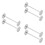 6Pcs Stainless Steel Chopsticks Holder Tableware Rest Silver 7