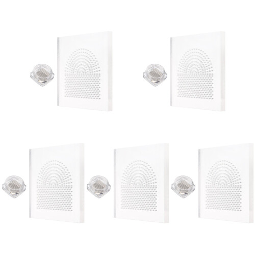 5Sets Transparent Acrylic Quilling Board DIY Paper Winder Tool Durable 2