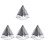 4Pièces Voile Court Noir Pour Enterrement Chic 9