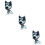 3Pièces Ornements Chien Gris Design Chaleureux 7