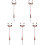 10Pcs Miniature Street Lamp Model Microlandscape Decor 4