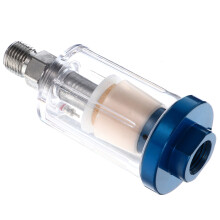 3Pièces Séparateur Eau Huile Inline Bleu Pour Filtration Pulvérisateur